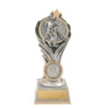-gold Silver / gold flame tower-judo with resin construction