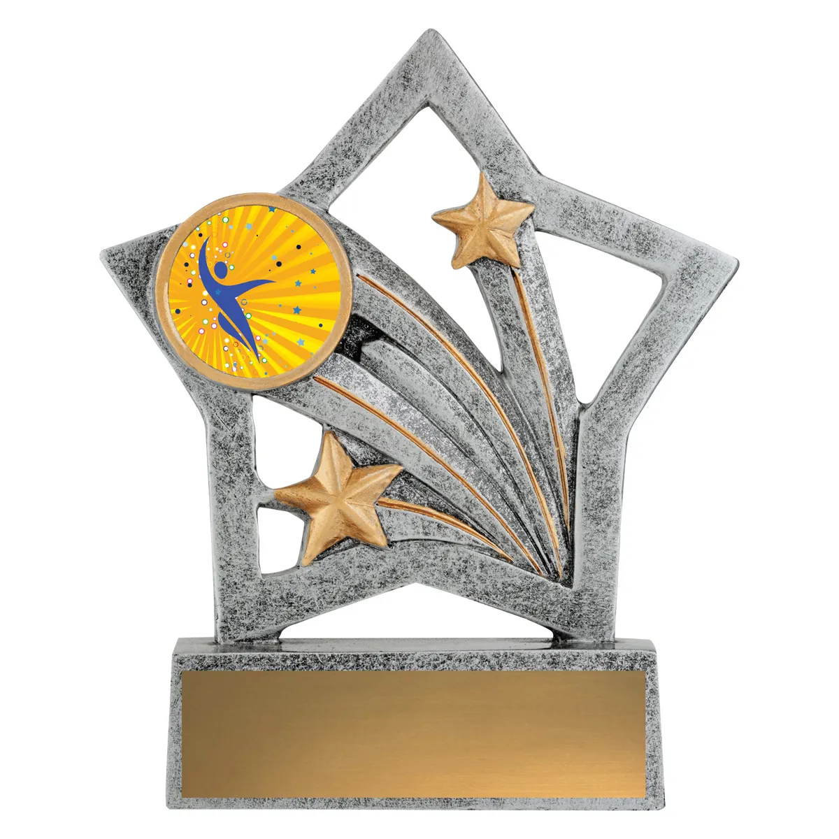 asf172-silver Silver flash - abstract with resin construction