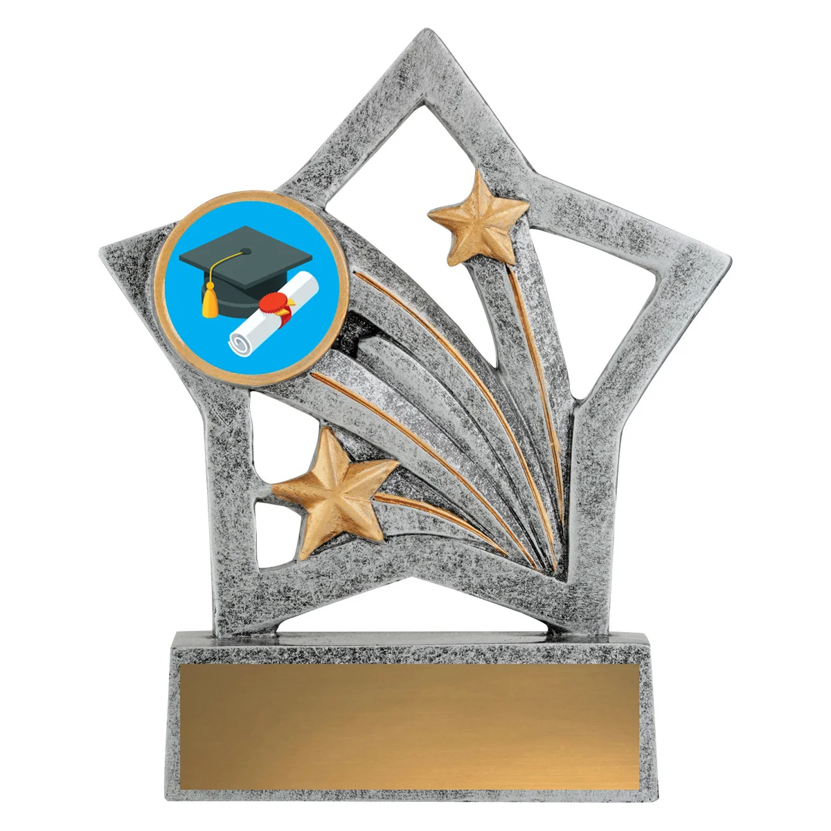 asf121-silver Silver flash - graduate with resin construction