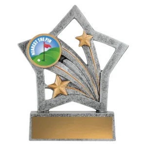 Silver flash - nearest the pin with resin construction