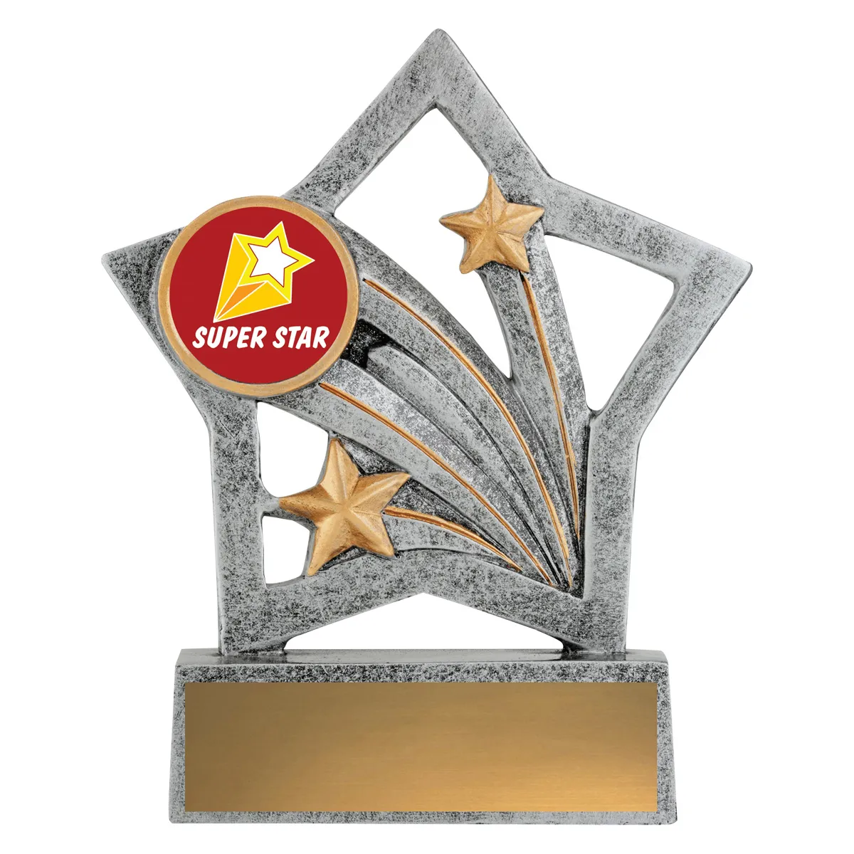 Silver flash - super star with resin construction