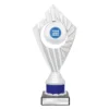 fly23b-blue Blue flyer series - silver / blue with plastic / marble construction