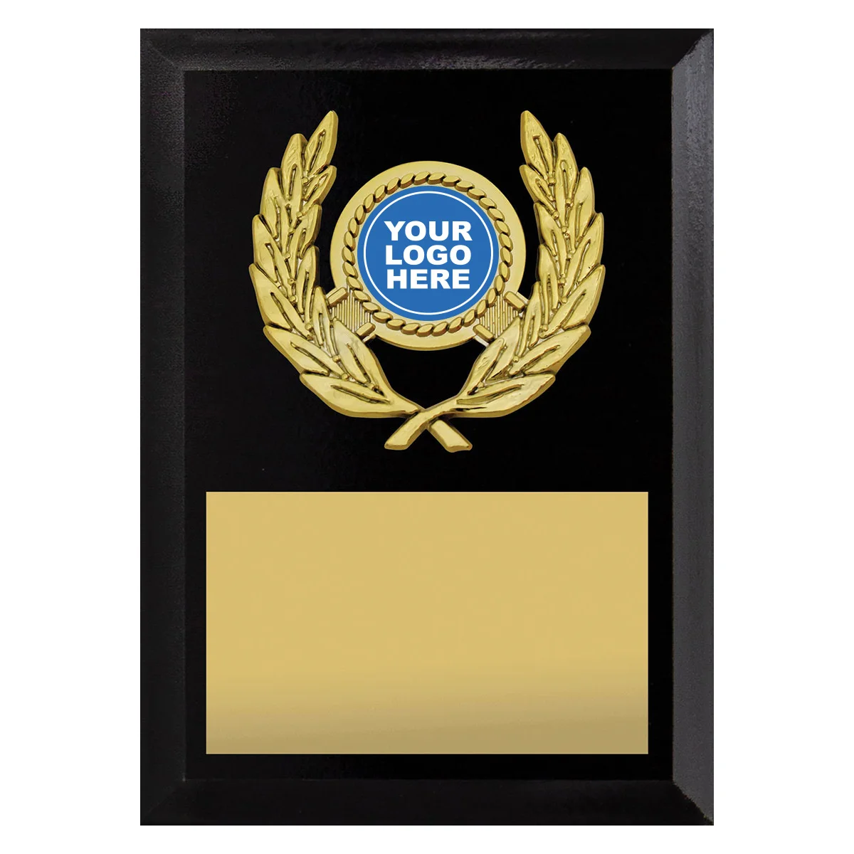 pl15a-black Black focus plaque with timber construction