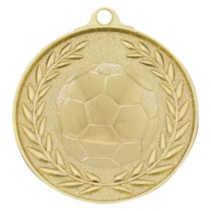 Gold football classic wreath with metal construction