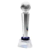 Blue football crystal apollo with crystal construction