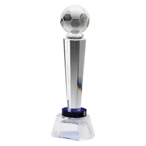 Blue football crystal apollo with crystal construction