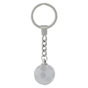 Football keychain with crystal construction