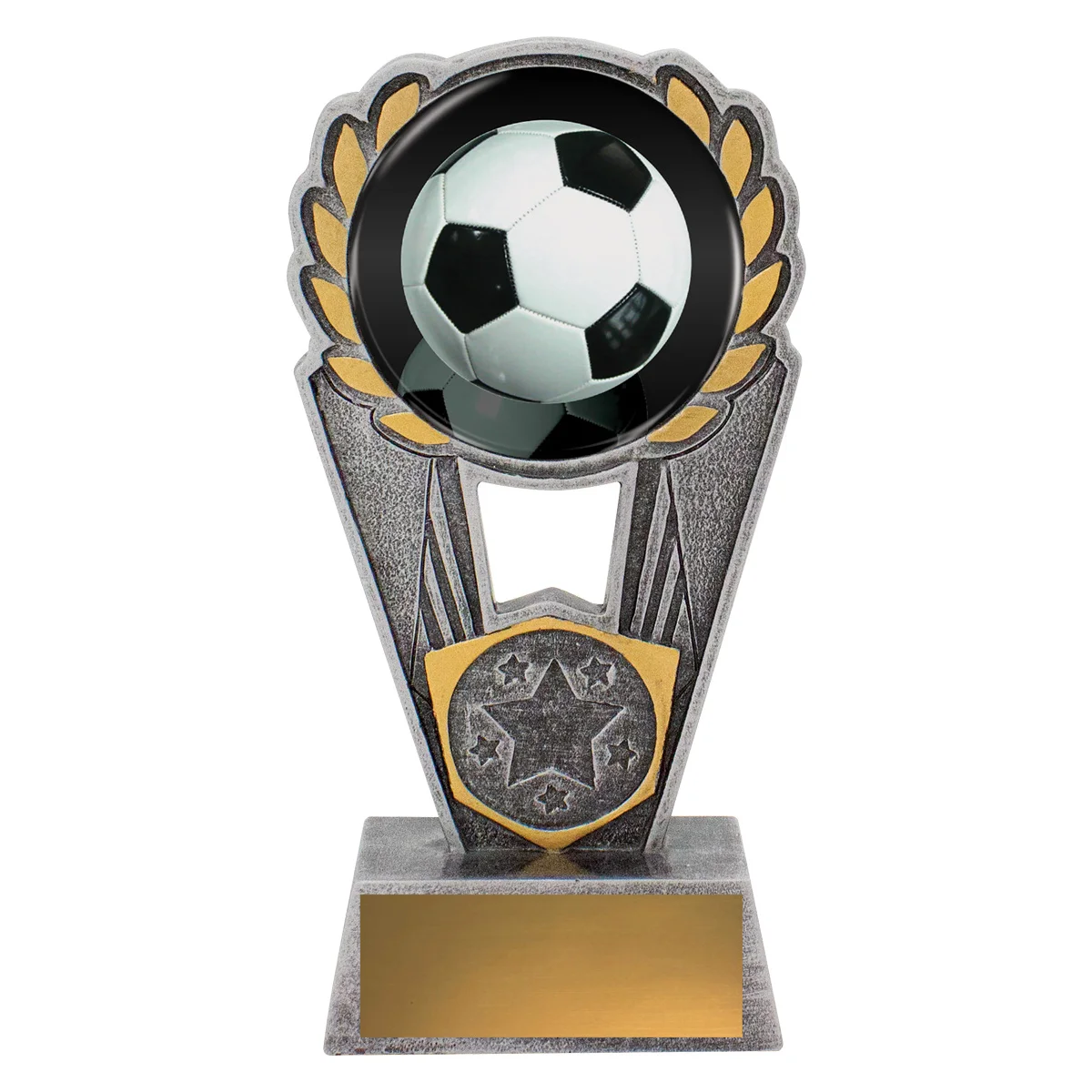 psc802a-silver Silver football polaris - colour with resin construction