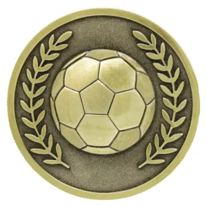 Gold football prestige with metal construction