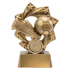 Gold football tracer with resin construction