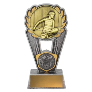 Silver / gold footy female polaris with resin / metal construction