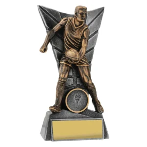 Gold footy male delta with resin construction