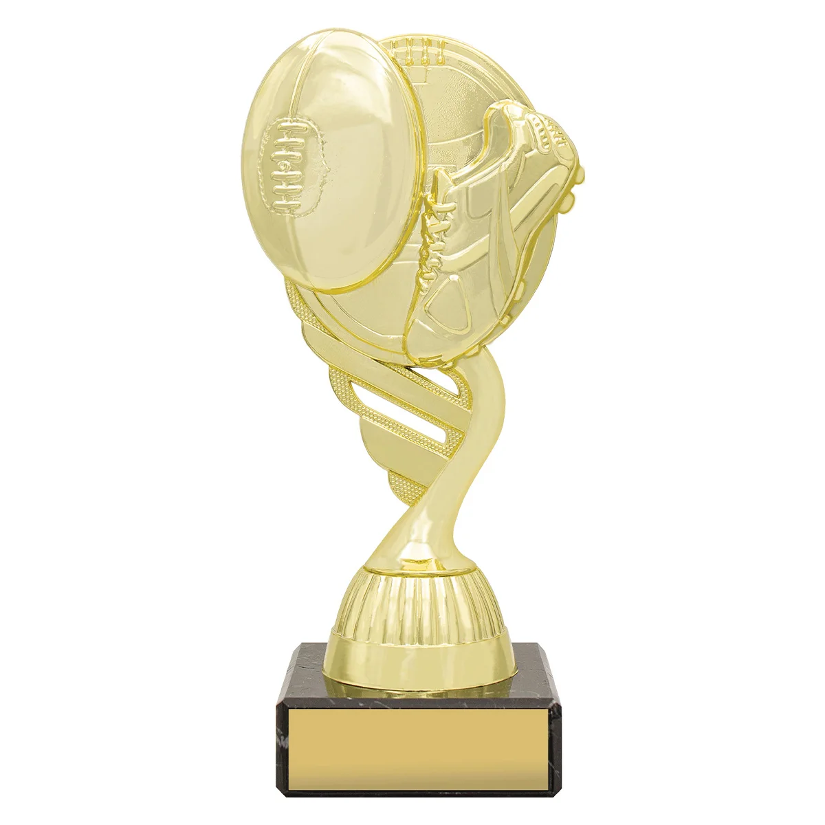 ar509a-gold Gold footy marble series with plastic / marble construction