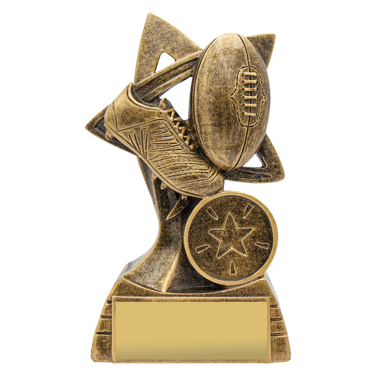 a2331a-gold Gold footy spinifex with resin construction