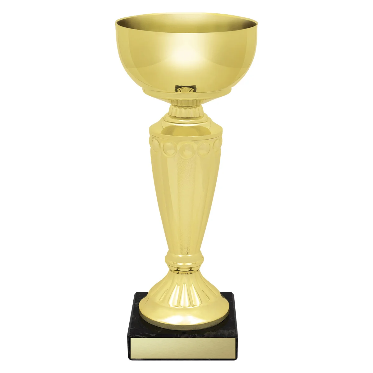cup163a-gold Gold geneva cup with plastic / metal / marble construction
