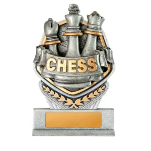 Silver / gold gladiator series-chess with plastic / resin construction