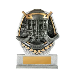 Silver / gold gladiator series-ice hockey with plastic / resin construction