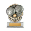 Silver / gold gladiator series-lawn bowls with resin construction