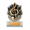 -gold Silver / gold gladiator series-music with resin construction