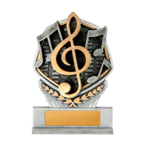 Silver / gold gladiator series-music with resin construction