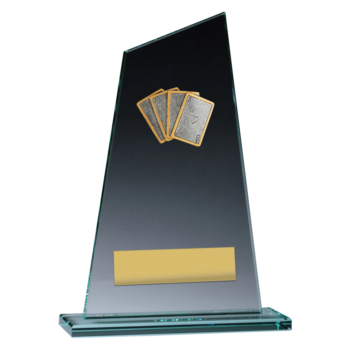 Glass peak - cards with glass construction