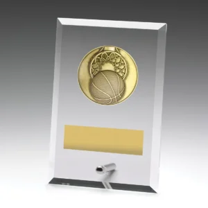 Glass plaques - basketball with glass construction