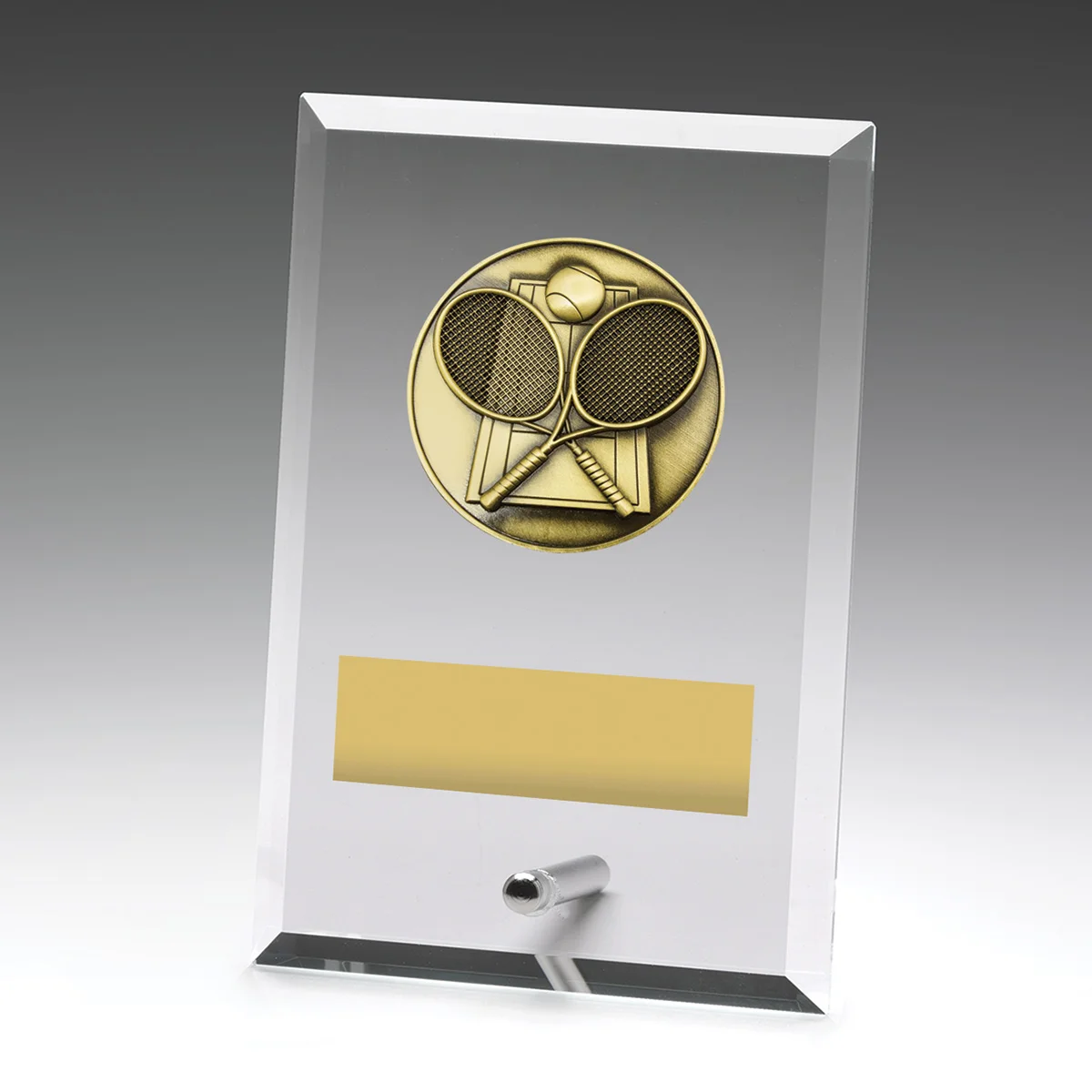 Glass plaques - tennis with glass construction