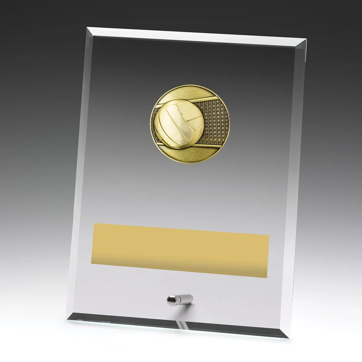 Glass plaques - volleyball with glass construction
