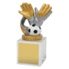 ub81a-silver Silver goalie budget crystal with crystal construction
