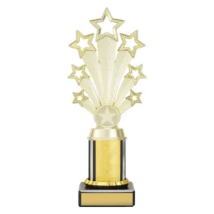 Gold gold fanfare with plastic / marble construction