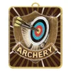 lm005g-gold Gold gold lynx medal - archery with metal construction
