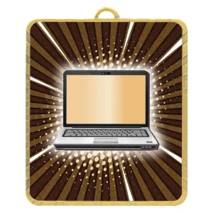 Gold gold lynx medal - computers with metal construction