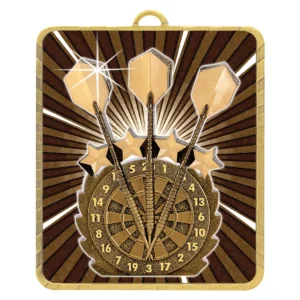 Gold gold lynx medal - darts with metal construction