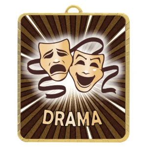 Gold gold lynx medal - drama with metal construction