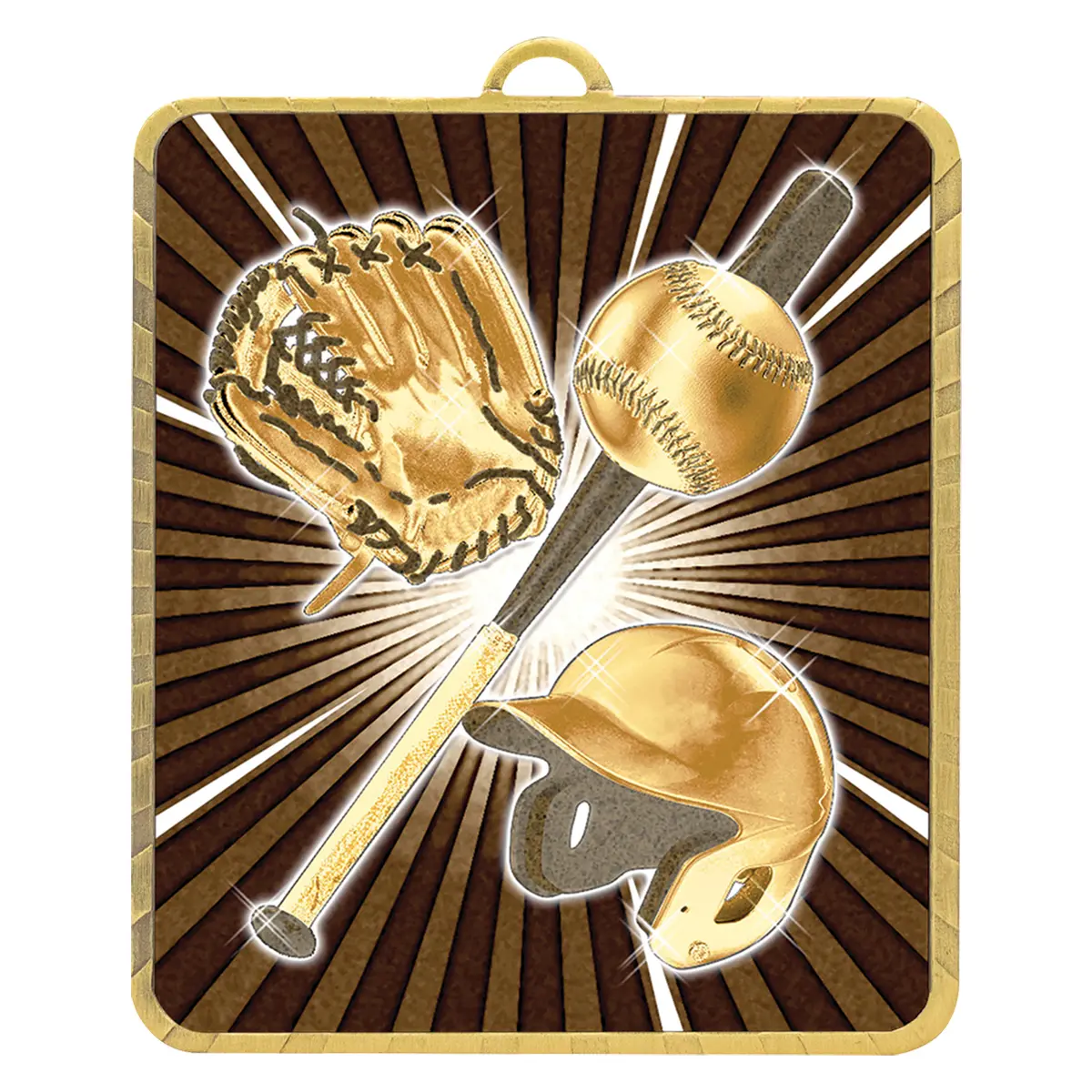 Gold gold lynx medal with metal construction
