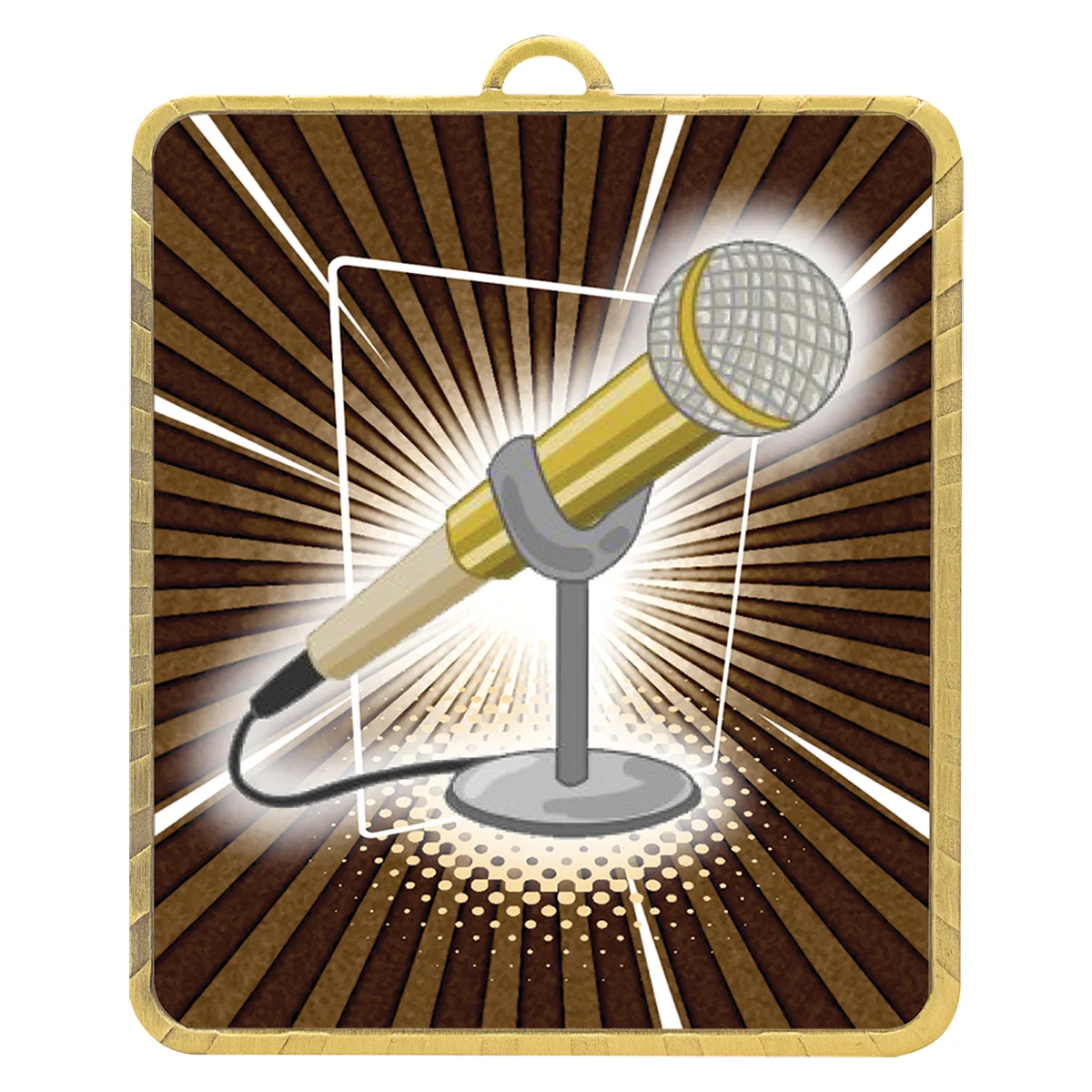 Gold gold lynx medal - public speaking with metal construction