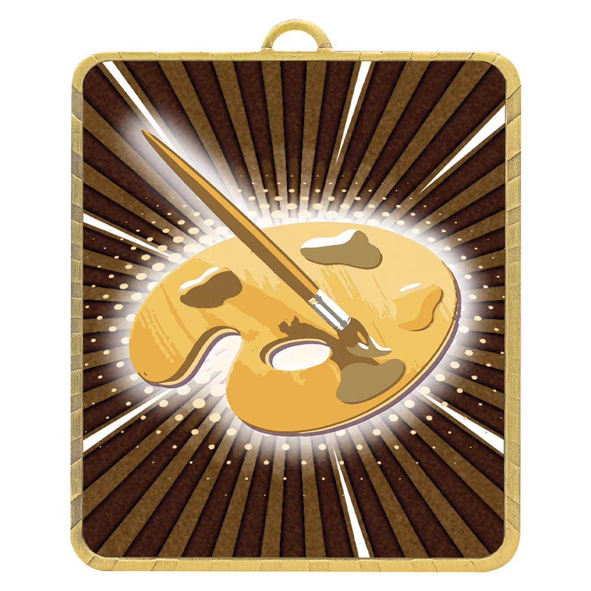 lm106g-gold Gold gold lynx medal - visual arts with metal construction