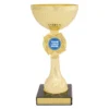 cup159b-gold Gold gold rosette with plastic / metal / marble construction