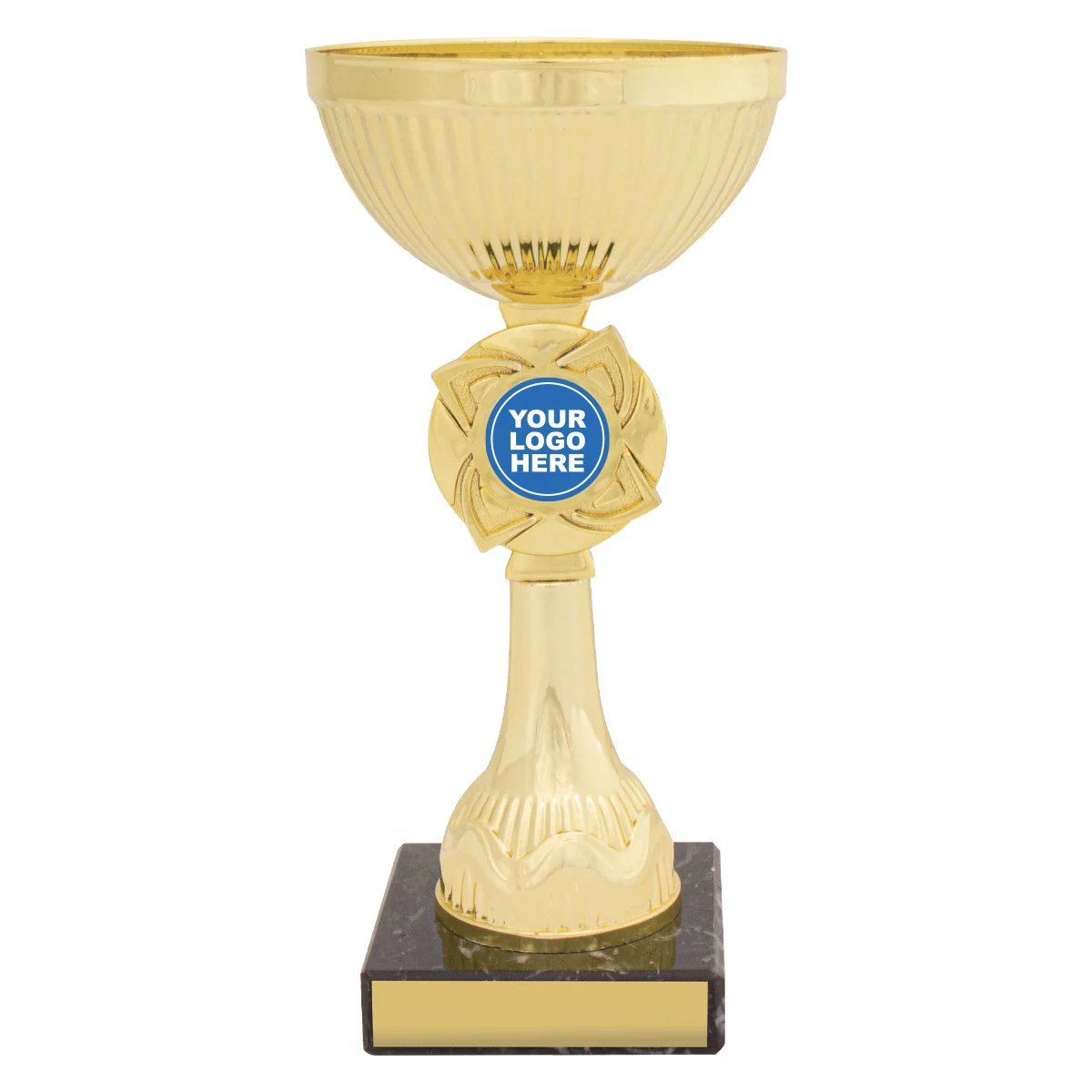 cup159b-gold Gold gold rosette with plastic / metal / marble construction