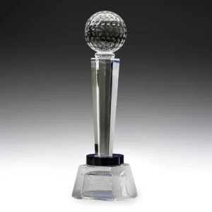 Blue golf crystal apollo with crystal construction