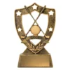 Gold golf gold shield with resin construction