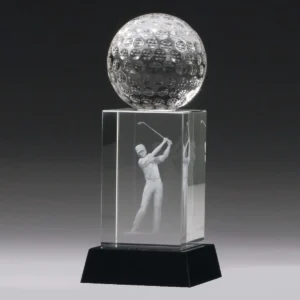 Golf hologram with crystal construction
