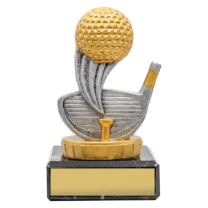 Black golf marble with marble construction