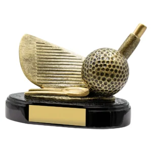 Gold golf - mini iron with resin construction
