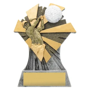 Gold / silver golf smash with resin construction