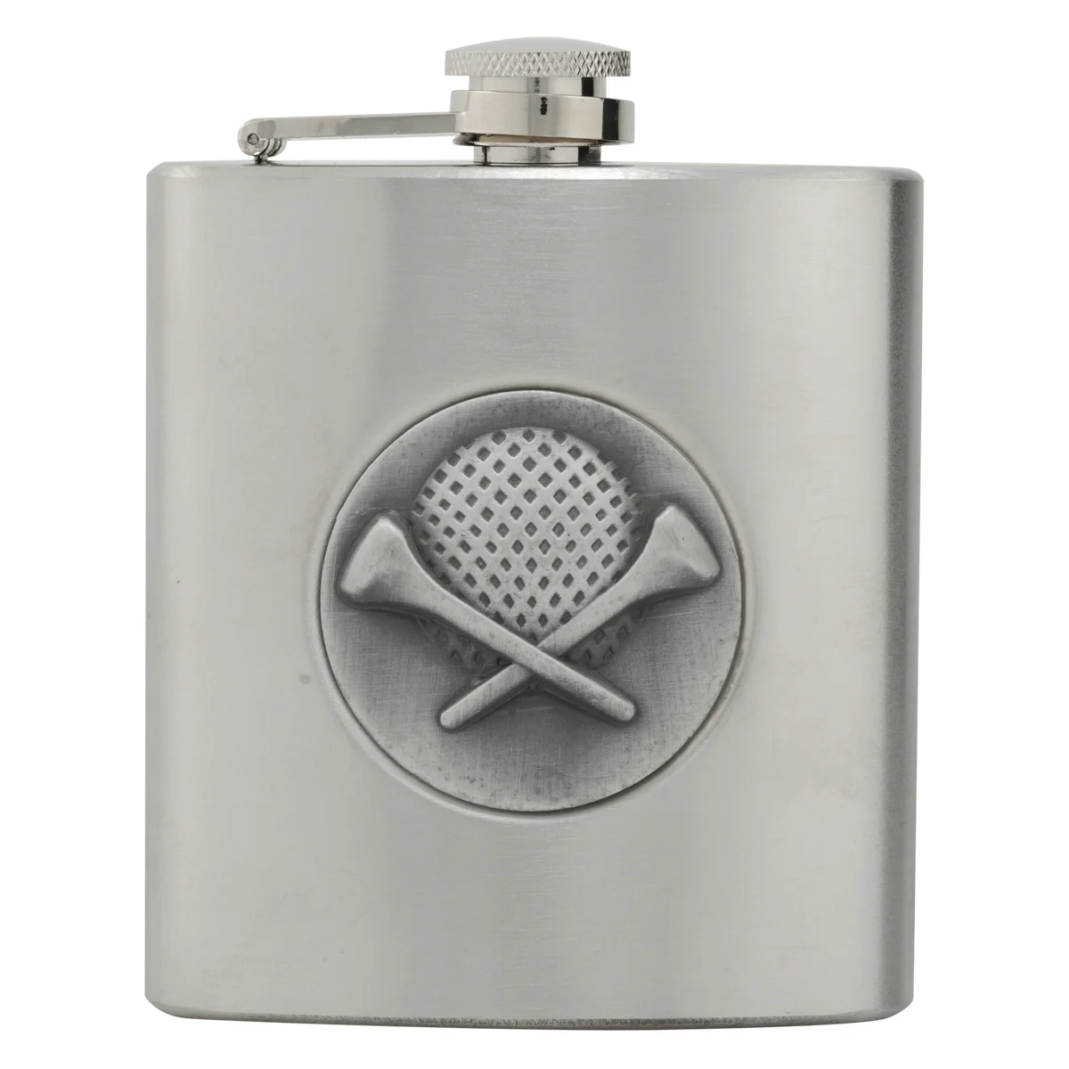 Golf stainless steel flask with stainless steel construction