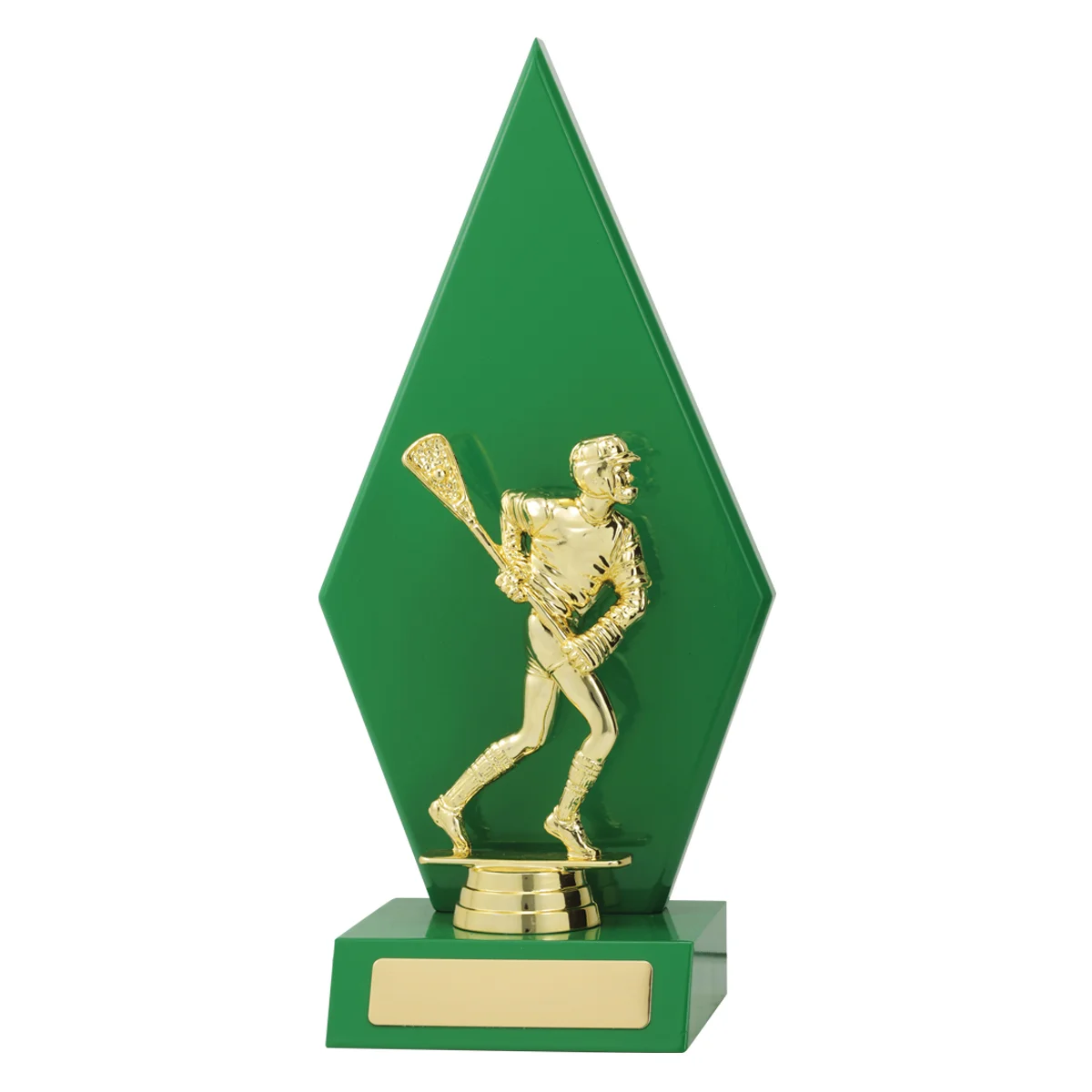Green green arrow with plastic / timber construction