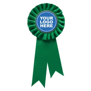 Green green rosette w/ clip