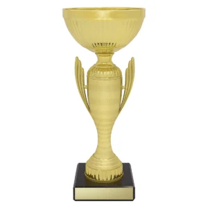 Gold guardian cup with plastic / metal / marble construction