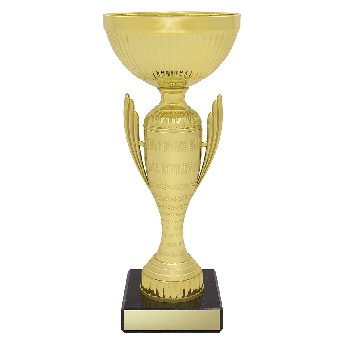 cup160b-gold Gold guardian cup with plastic / metal / marble construction